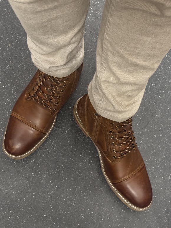 Muške Cipele od Prirodne kože Oxfords – Braon Boja