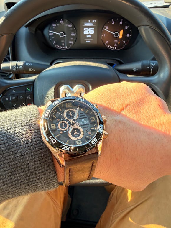 Muški sat NaviForce NF8043 - Braon-Zlatna Boja