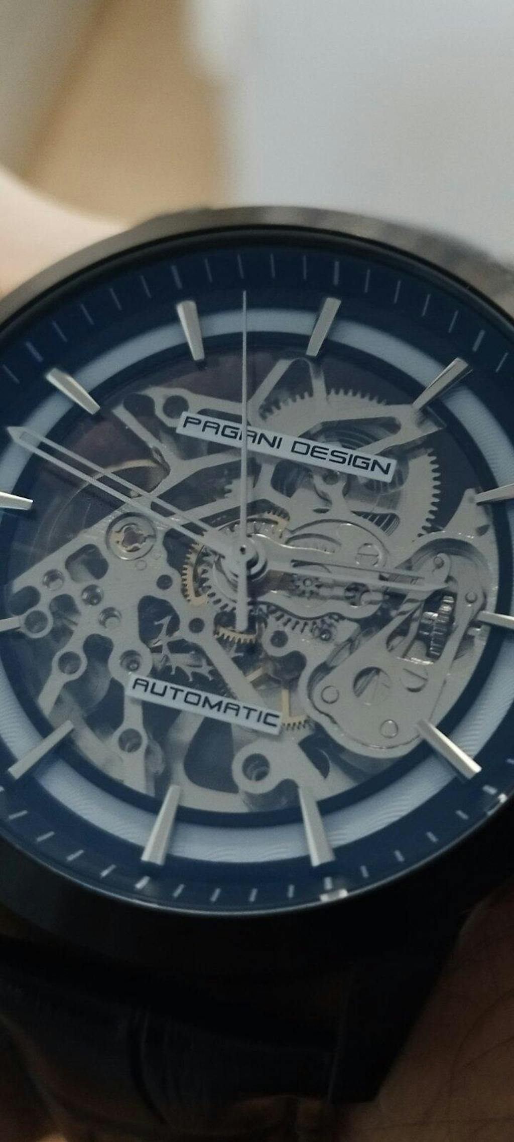 Muški Automatik Sat Pagani Design PD1638 Skeleton - Black