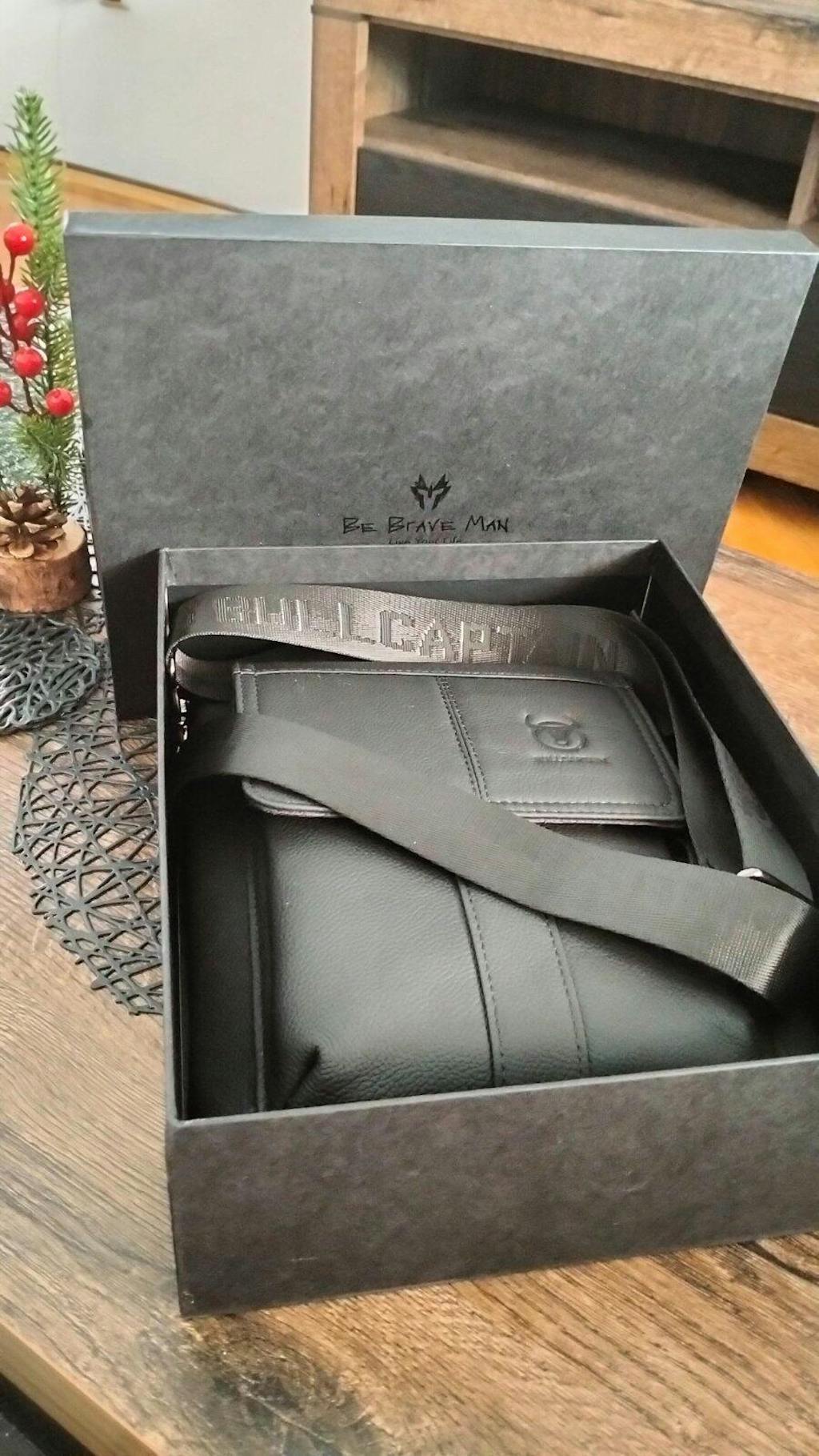 Muški Kožni Kaiš Dva Lica – Crna / Tamna Braon – Crna Kopča