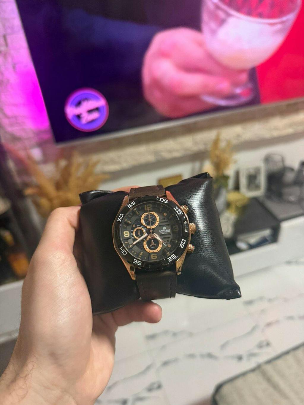 Muški sat NaviForce NF8043 Affinity - Brown/Gold