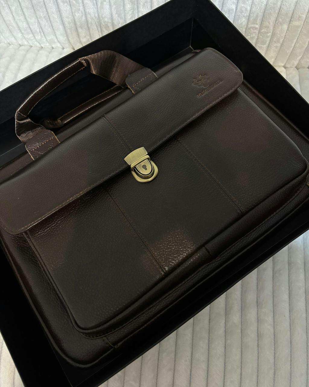 MUŠKA KOŽNA TORBA U BRAON BOJI ZA LAPTOP 13/15 Inča – LEVIS