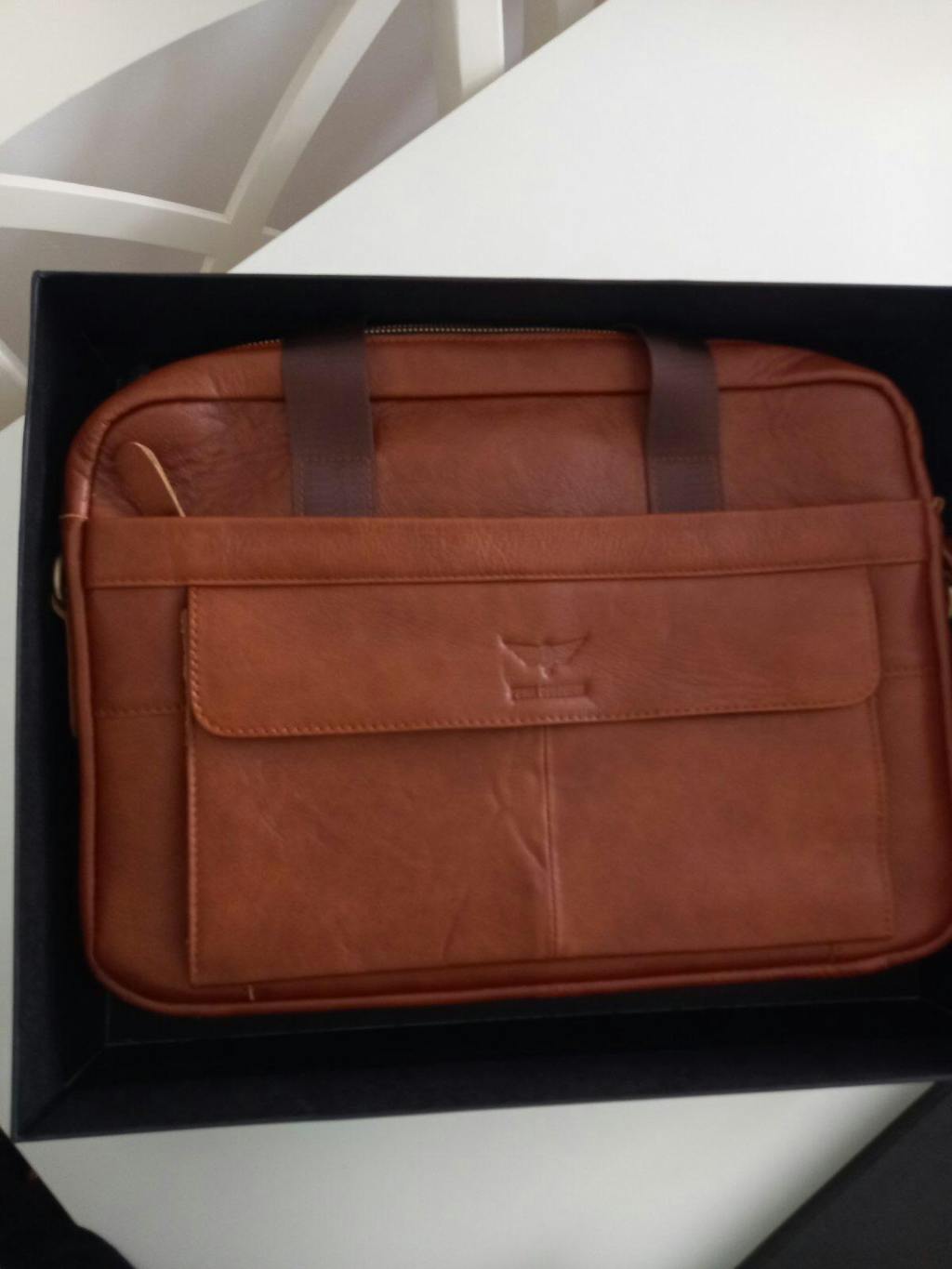 MUŠKA KOŽNA TORBA ZA LAPTOP 13/15 Inča – NORDEEP BROWN