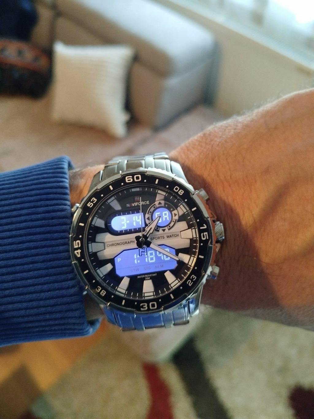 Muški Sat Naviforce NF9234 Dual Master – Silver