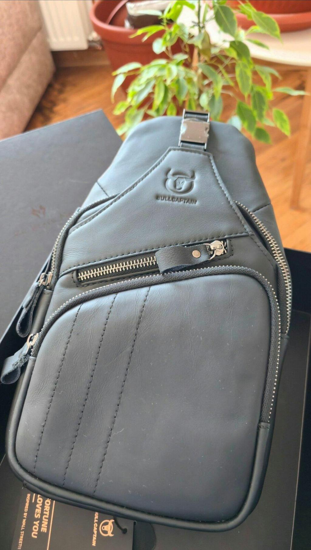 Muška Kožna Torba Tour - Black 