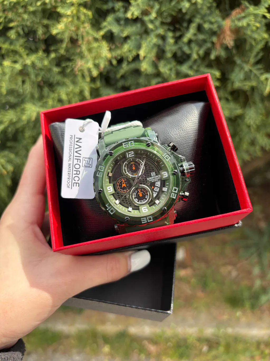 Muški sat NaviForce NF7123 Runner - Green