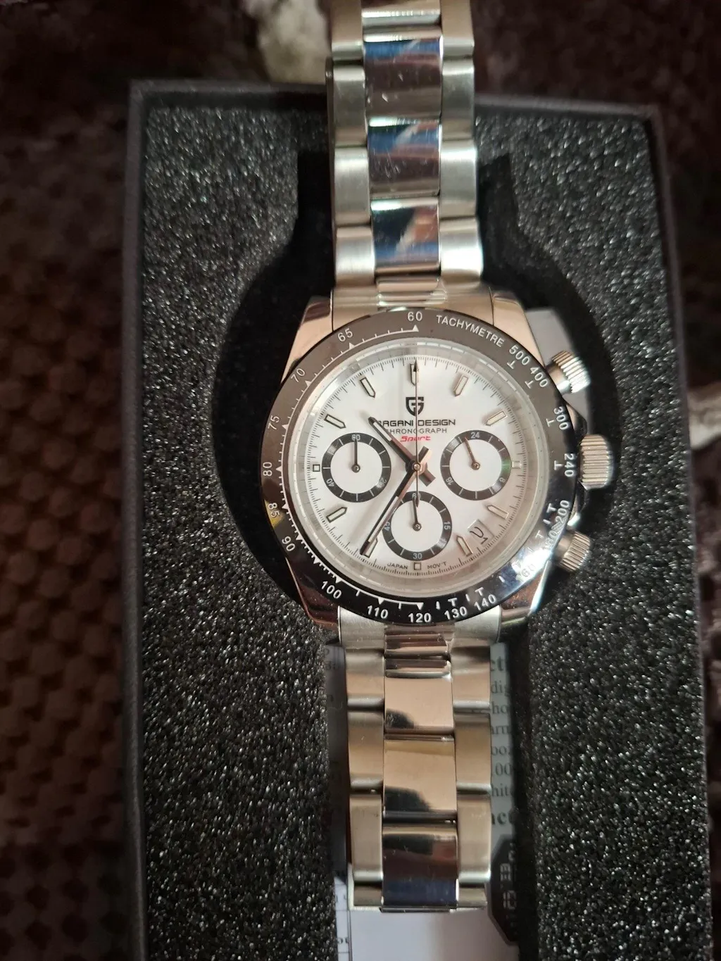 Muški Sat Pagani Design PD1644 Daytona Metal - White