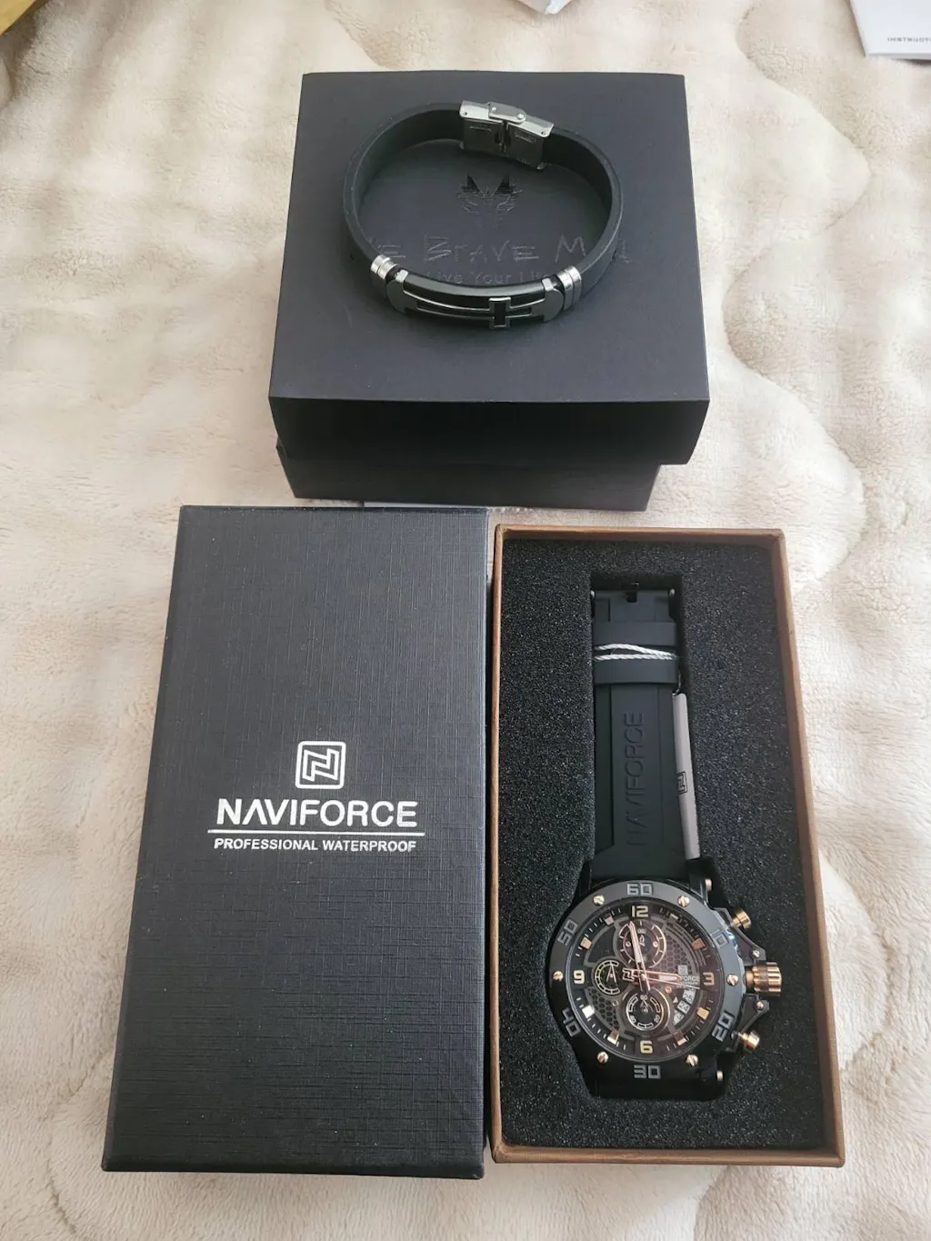 NaviForce NF7123 Runner - Black-Rose Gold