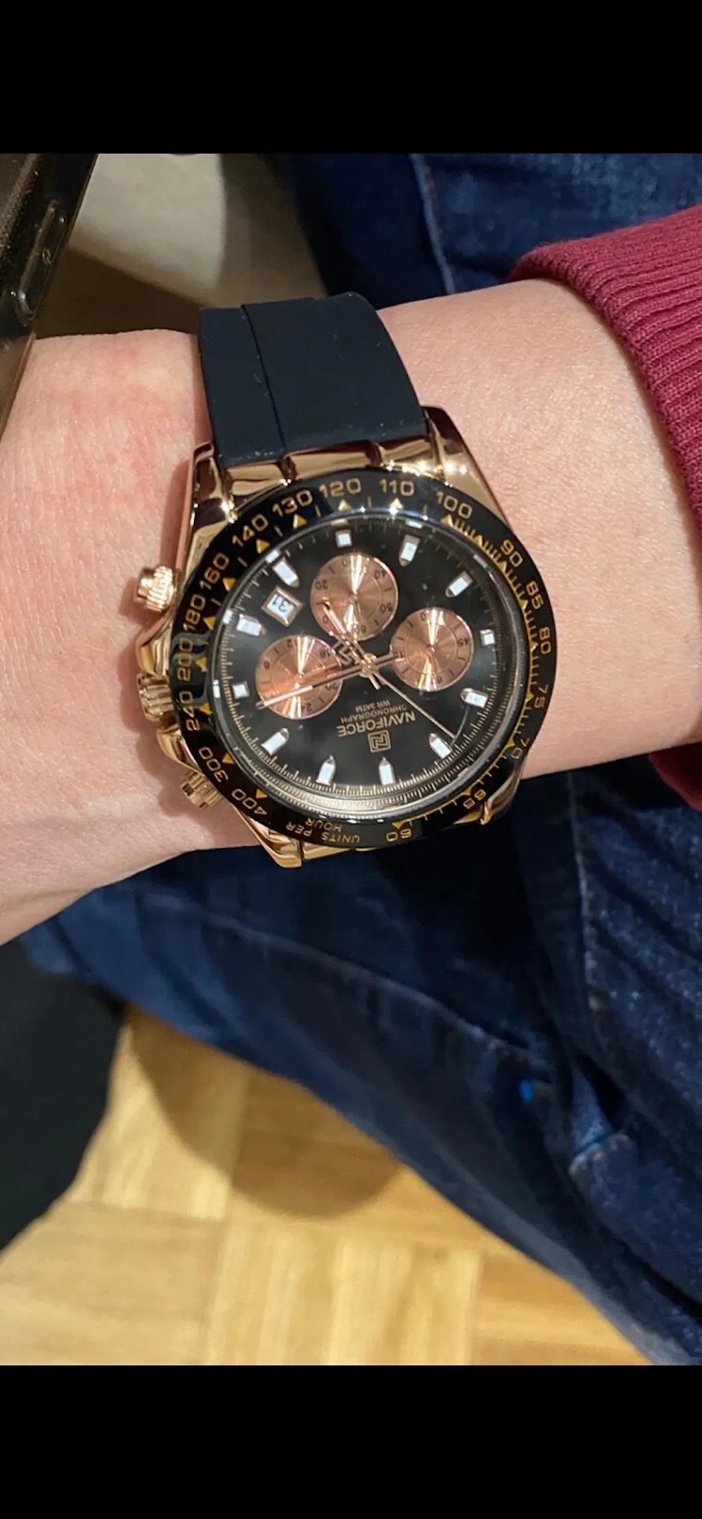 Muški Sportski Sat NaviForce NF8054 Daytona - Rose Gold