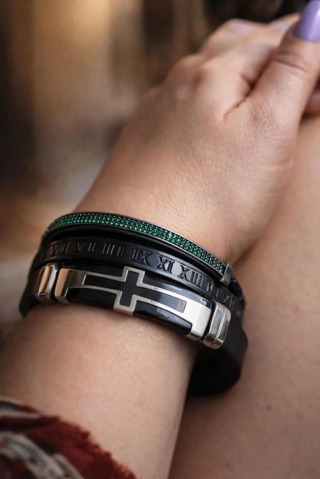 Muška Narukvica ROYAL Smaragd 