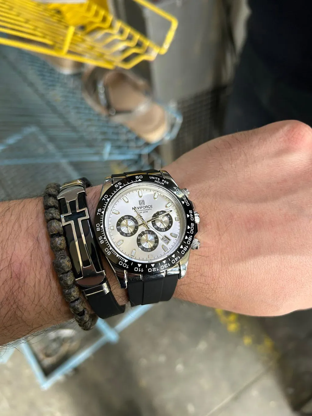 Muški Sportski Sat NaviForce NF8054 Daytona - Silver