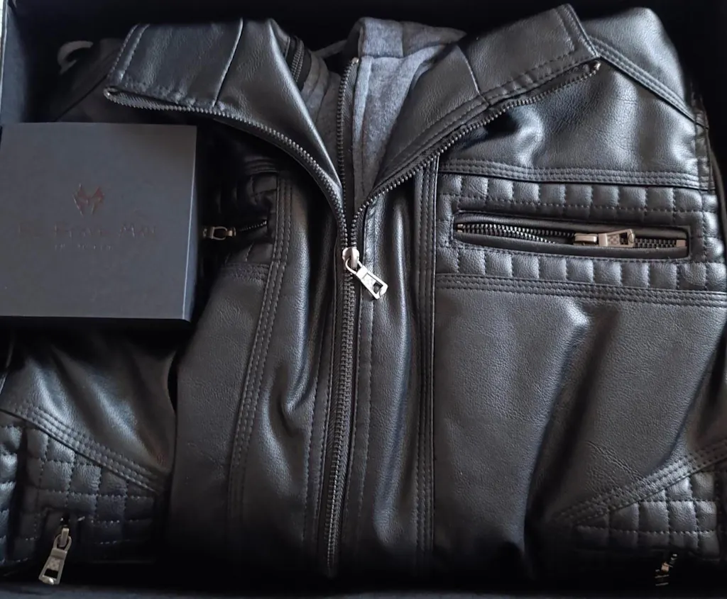 Muška Zimska Kožna Jakna Sa Termo postavom - Norden Black