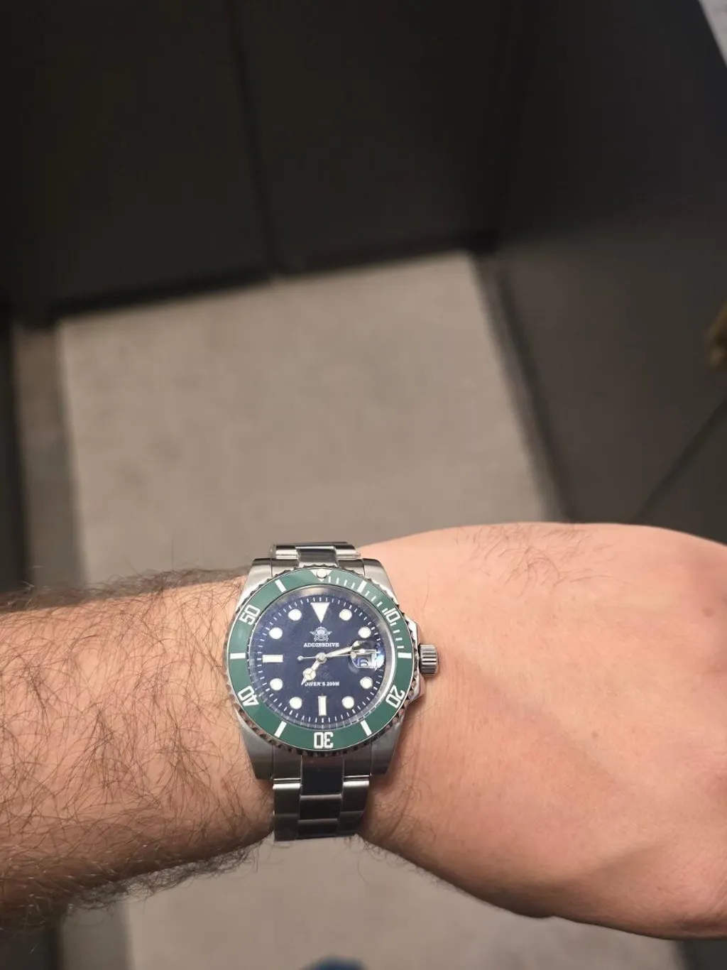 Muški Ronilački Sat ADDIESDIVE MY-H3 - Green Crown Diver