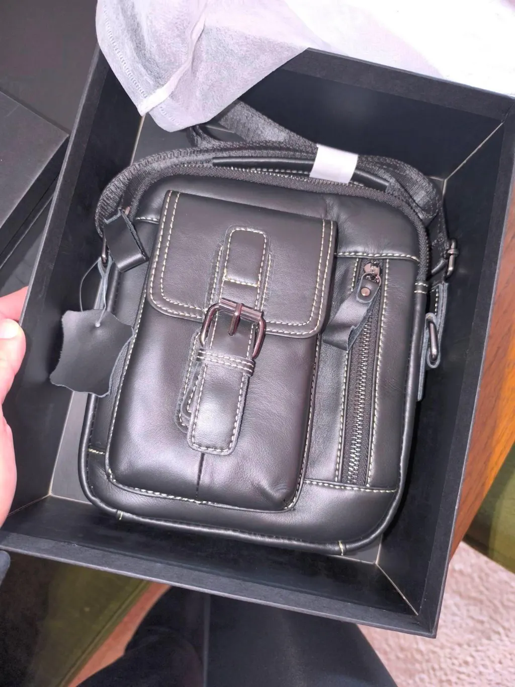 Muška Kožna Torba Vintage One - Black 