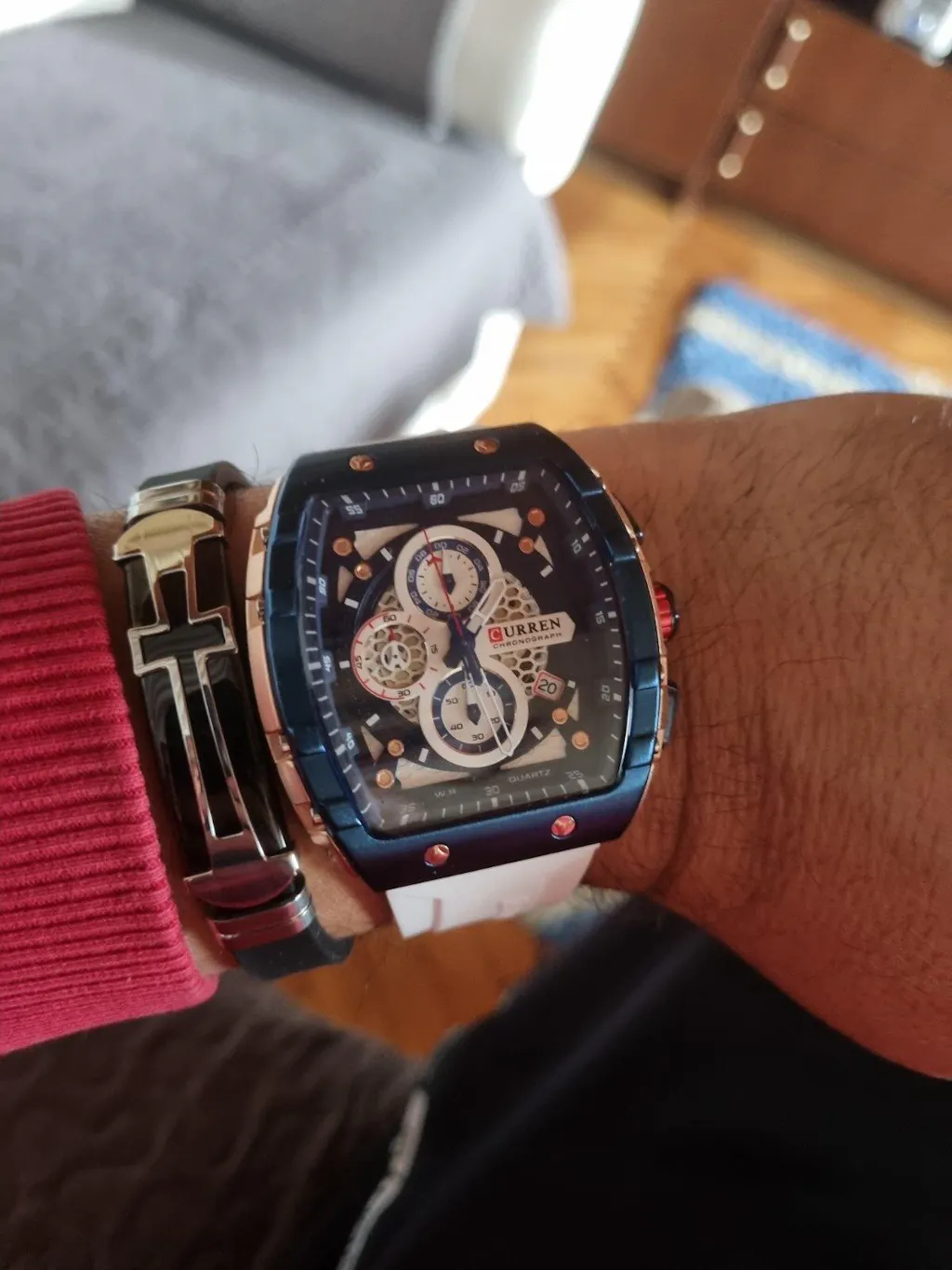 Muški Sportski Sat Curren 8442 – Frost White Blue