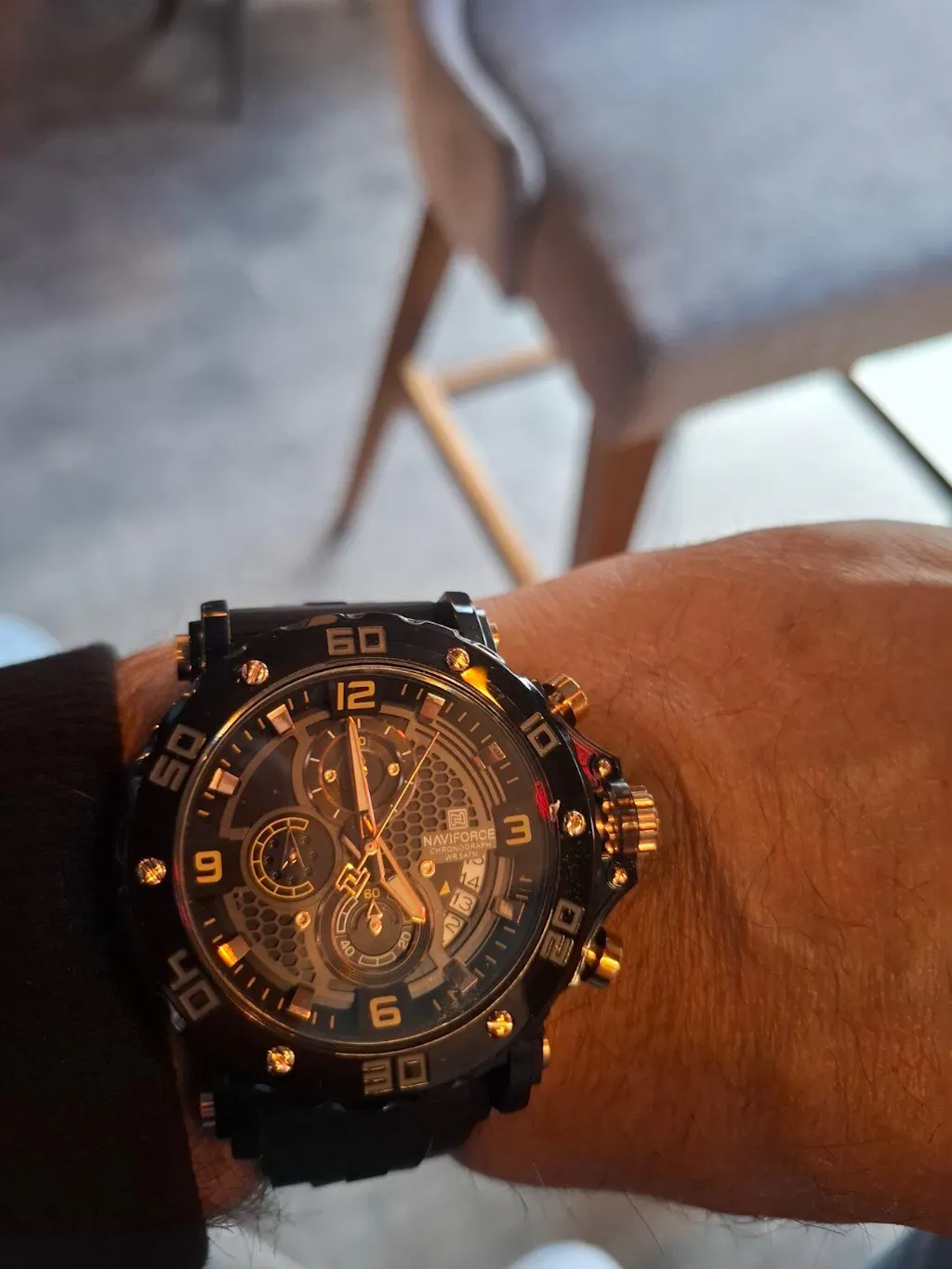 Muški Sportski Sat NaviForce NF7123 Runner - Black-Rose Gold