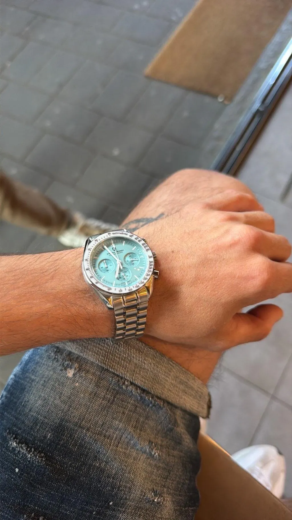 Muški Sat Pagani Desing PD1701 Speedmaster - Tiffany Blue