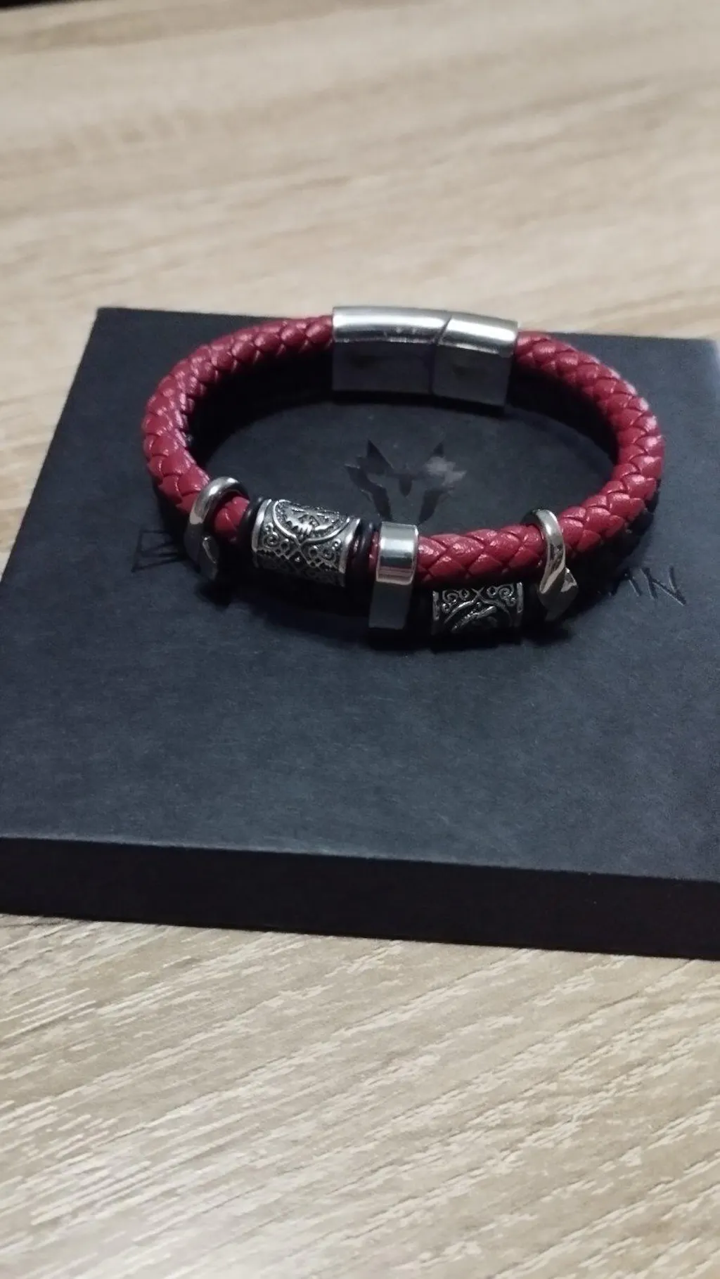 Muška Narukvica Tree of Life - Red/Black