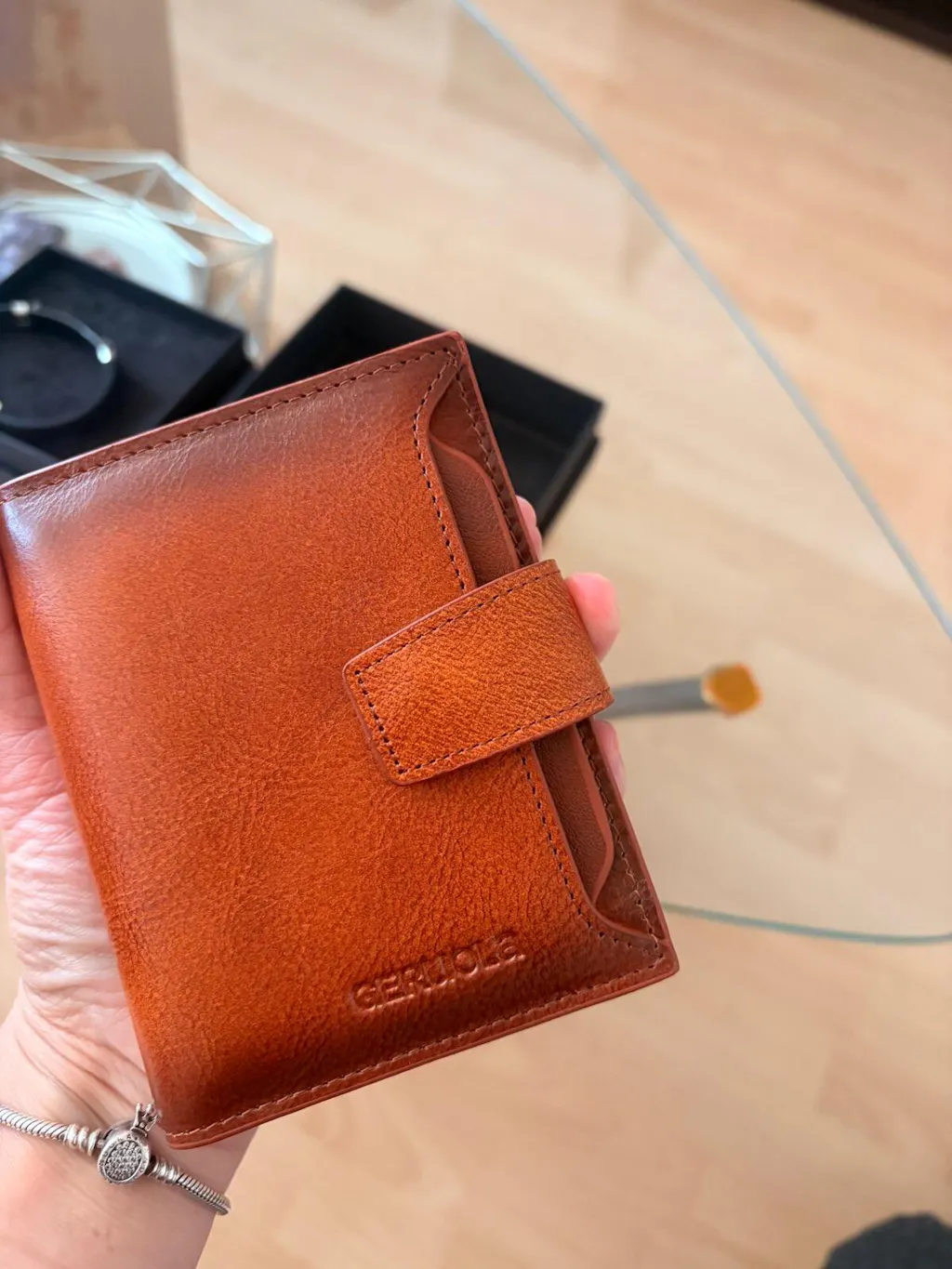 Muški Kožni Novčanik Geruola - Brown 
