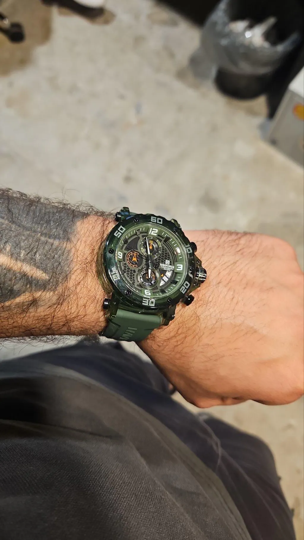 Muški Sportski Sat NaviForce NF7123 Runner - Green