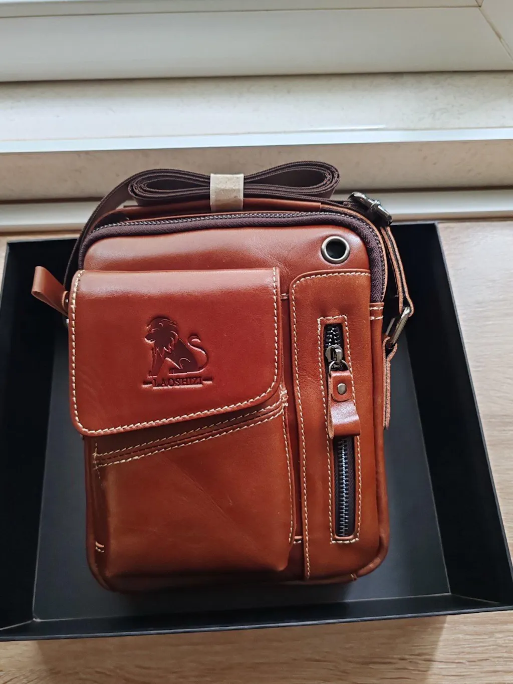Muška Kožna Torba Leo - Brown 