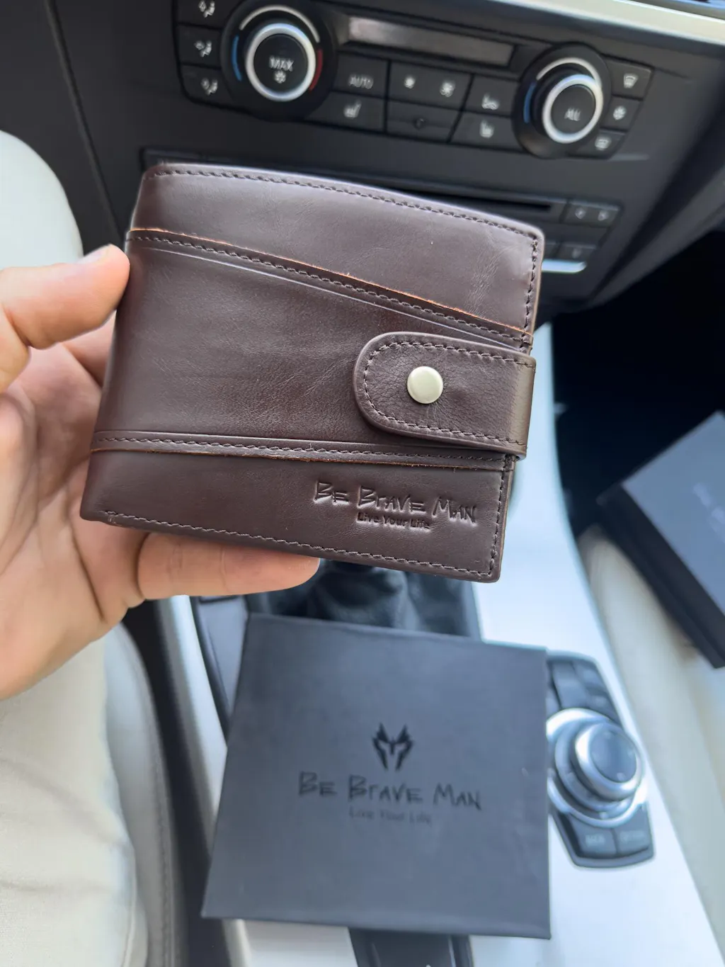 Muški Kožni Novčanik Carter - Dark Brown