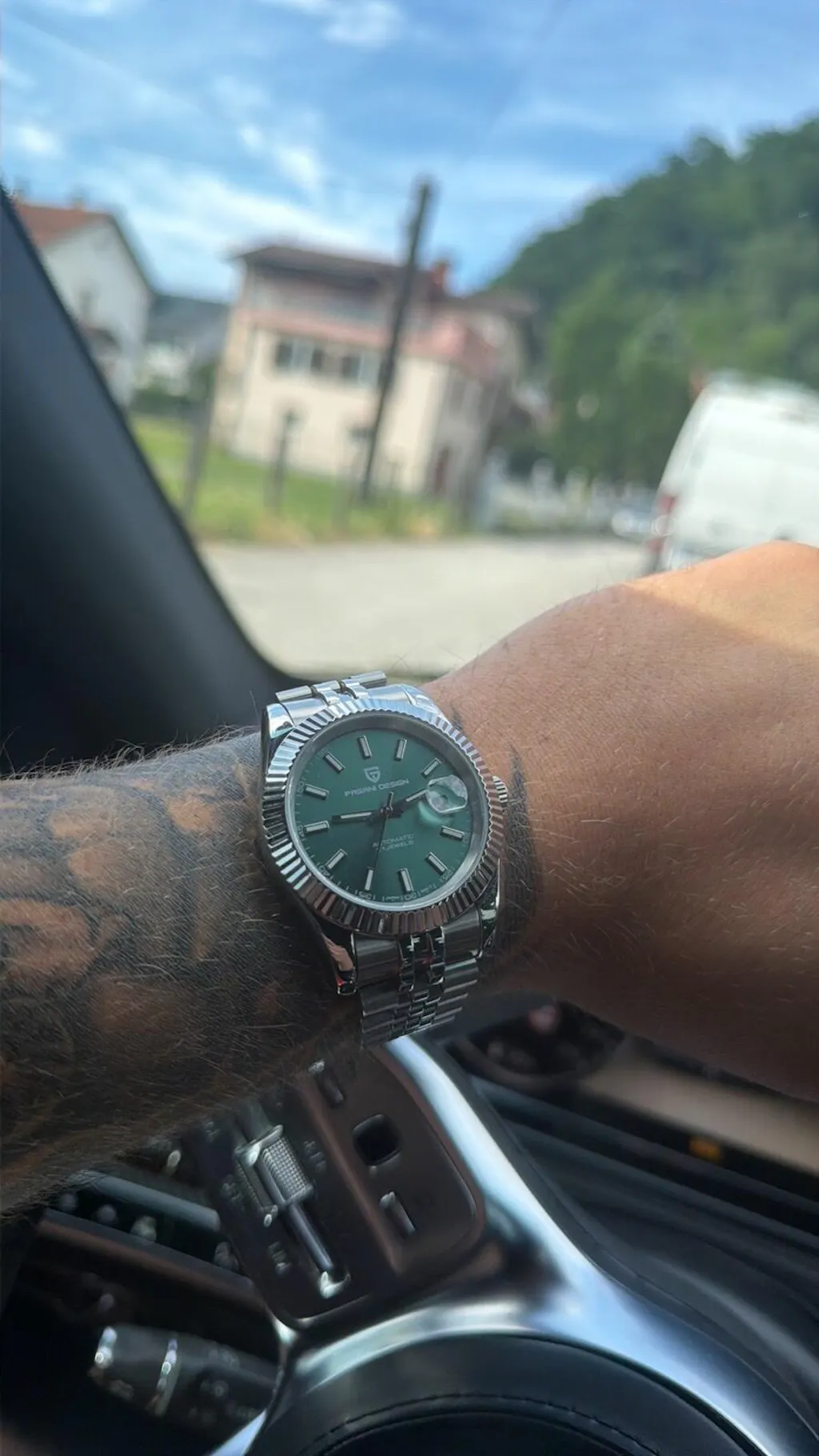 Muški Automatik Sat Pagani Design PD1645 - Green Homage