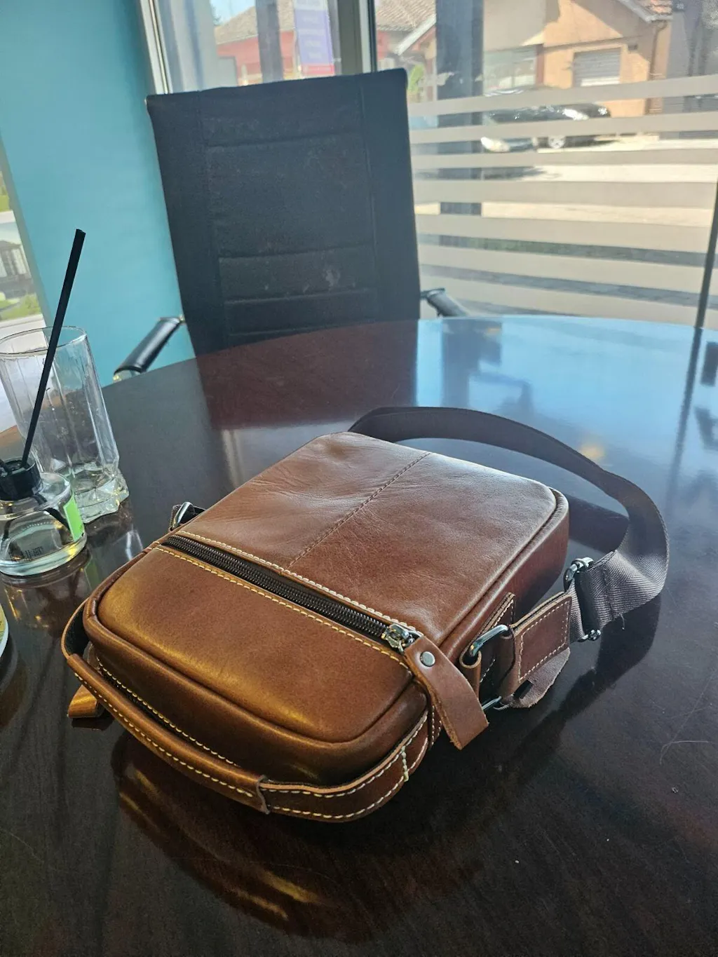 Muška Kožna Torba Leo - Brown 
