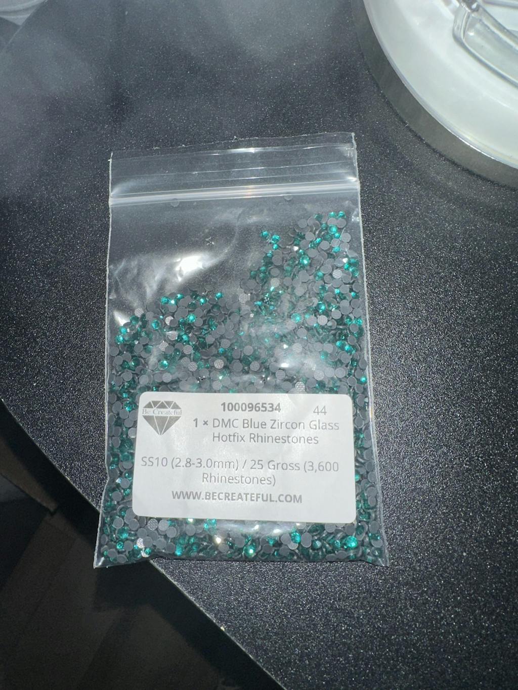 DMC Blue Zircon Glass Hotfix Rhinestones - Hotfix Rhinestone – Be Createful