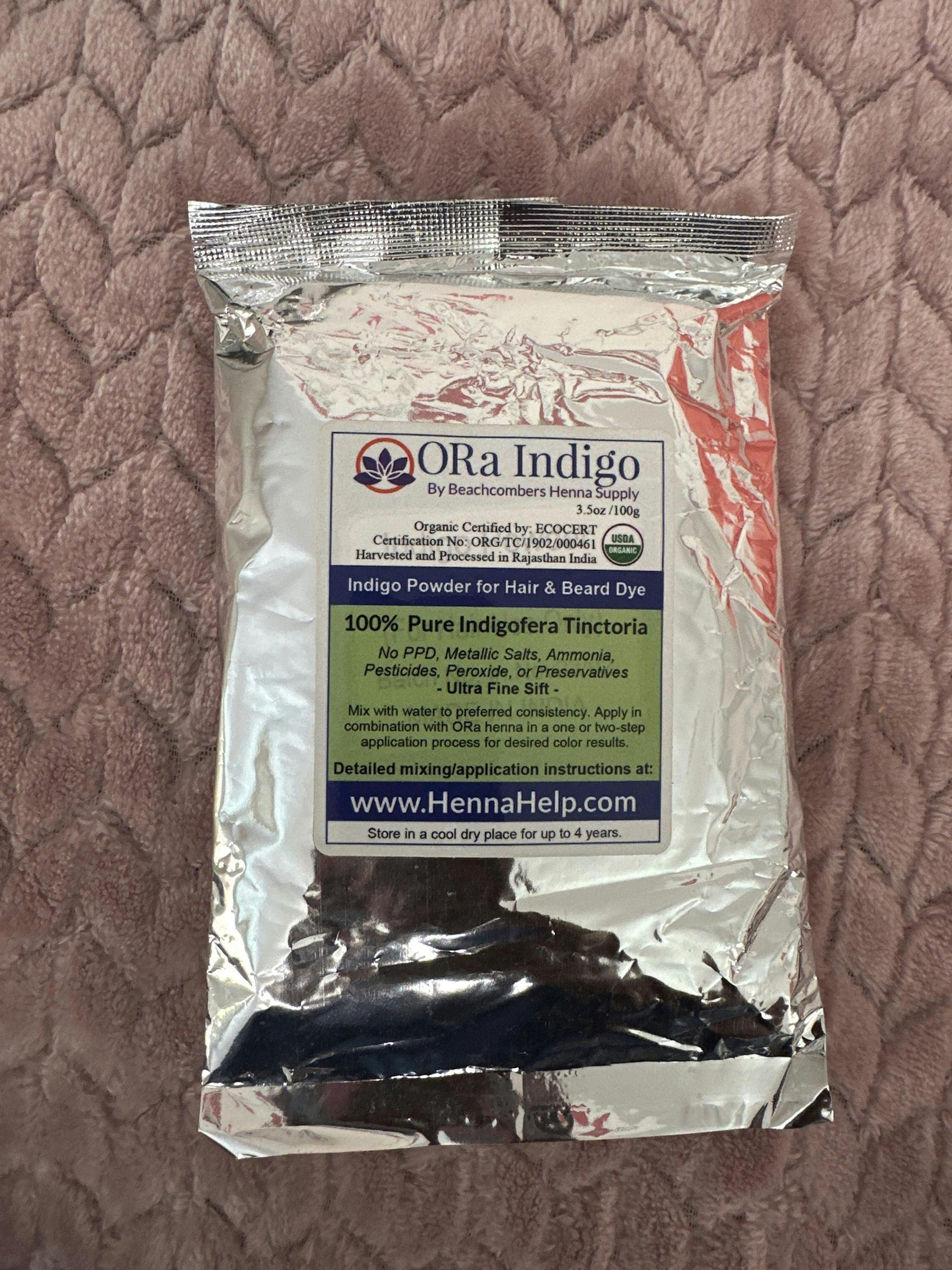 ORa Indigo Powder Natural Hair Dye with Henna – Beachcombers Henna