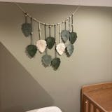 Macrame Leaves Garland macrame cord and Boho Home Decor L09