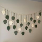 Macrame Leaves Garland macrame cord and Boho Home Decor L09
