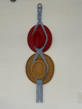 Macrame Hat Hanger macrame for Hat Wall Hanger and Boho Decor H01