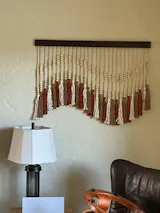 Boho Macrame Cotton Tassel Wall Art - Music Pattern V55