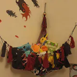 Macrame Toy Storage Hammock for Boho Nursery Decor H20