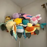 Macrame Leaves Toy Storage Hammock for Stuffed Animal Storage and Boho Style H23