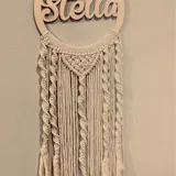 Personalized Name Sign Macrame Wall Hanging for Nursery Decor W08