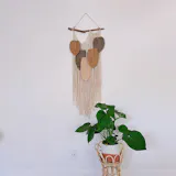 Macrame Leaf Wall Hanging Macrame for Boho Wall Decor L01