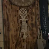 Macrame Skeleton Halloween Decor – Cotton Spooky Wall Hanging W94