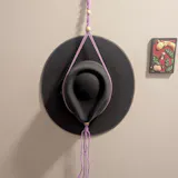 Macrame Hat Hanger macrame cord for Hat Organizer Wall Decor I50