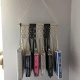 Macrame Book Holder macrame cord wall book organizer for boho decor I33