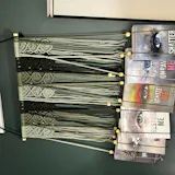 Macrame Book Holder with Wooden Stick for Wall Book Storage I33