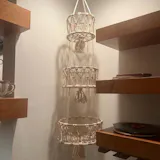 Macrame Vegetable Storage Basket for Hanging Kitchen Use H96