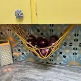 Macrame Fruit Hammock Holder macrame cord for Hanging Fruit Storage and Boho Kitchen Decor H06
