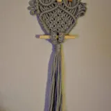 Macrame Owl Kit – DIY Owl Wall Decor with Macrame Cord K51