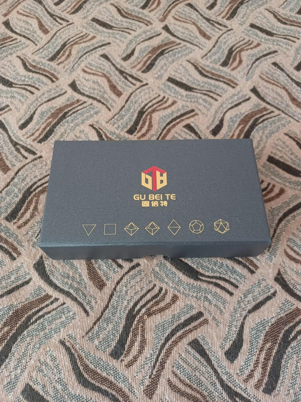 Kickstarter Dice - Blazing Bear Orange Liquid Core Resin Dice Set