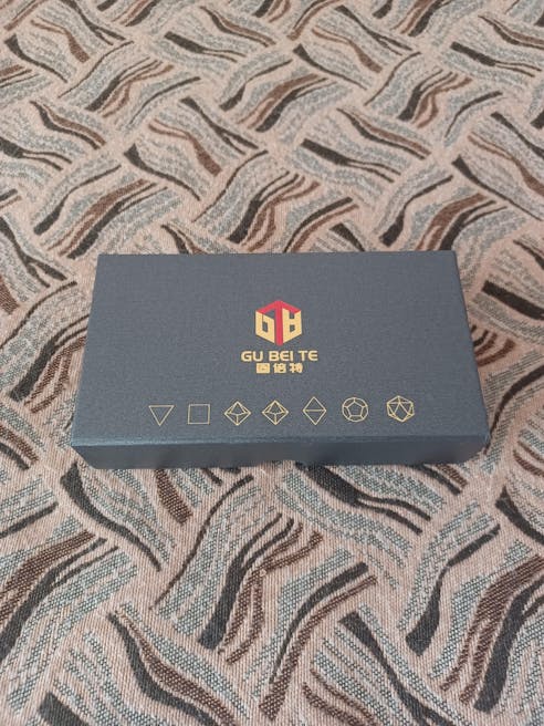 Kickstarter Dice - Blazing Bear Orange Liquid Core Resin Dice Set