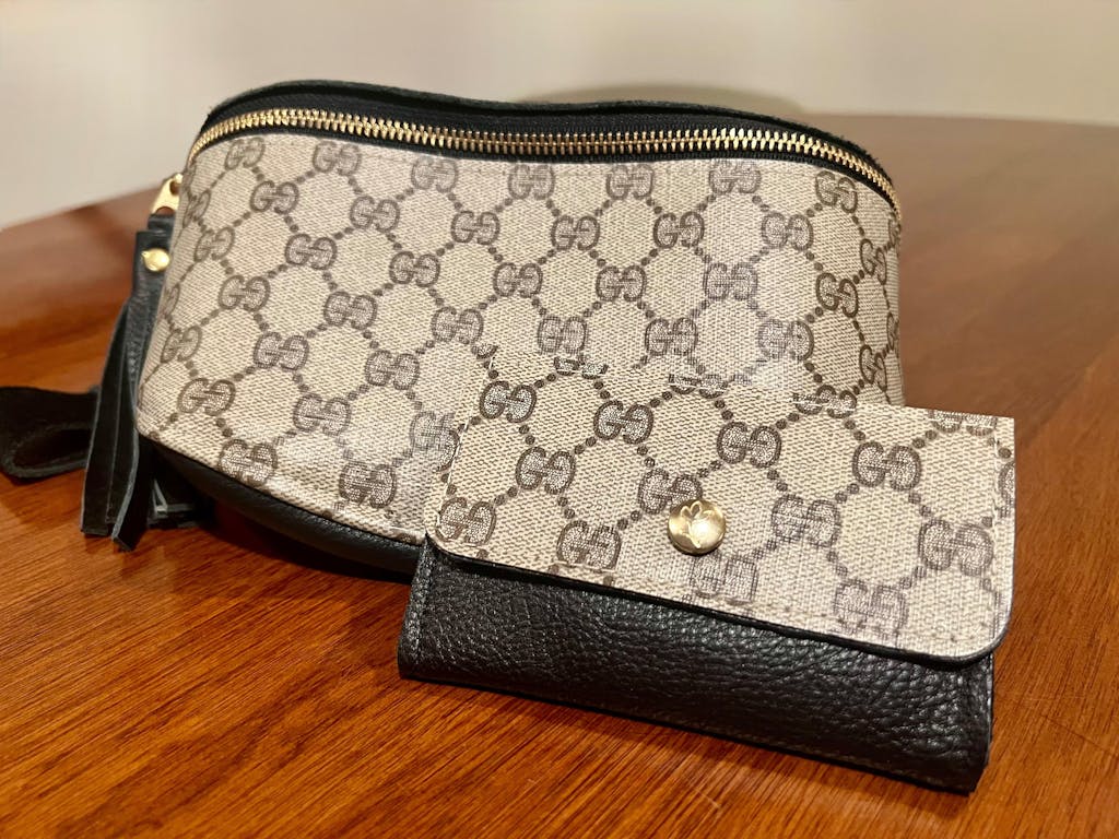 Tessa Wallet In Leather | Upcycled Gucci & LV