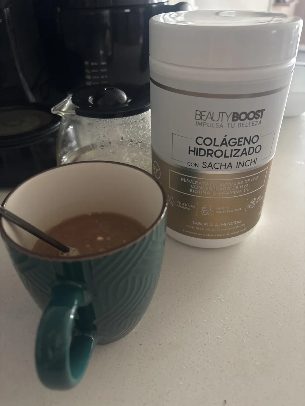 Colágeno con sacha inchi y resveratrol - sabor almendras sin edulcorantes - Ahorra $40.000