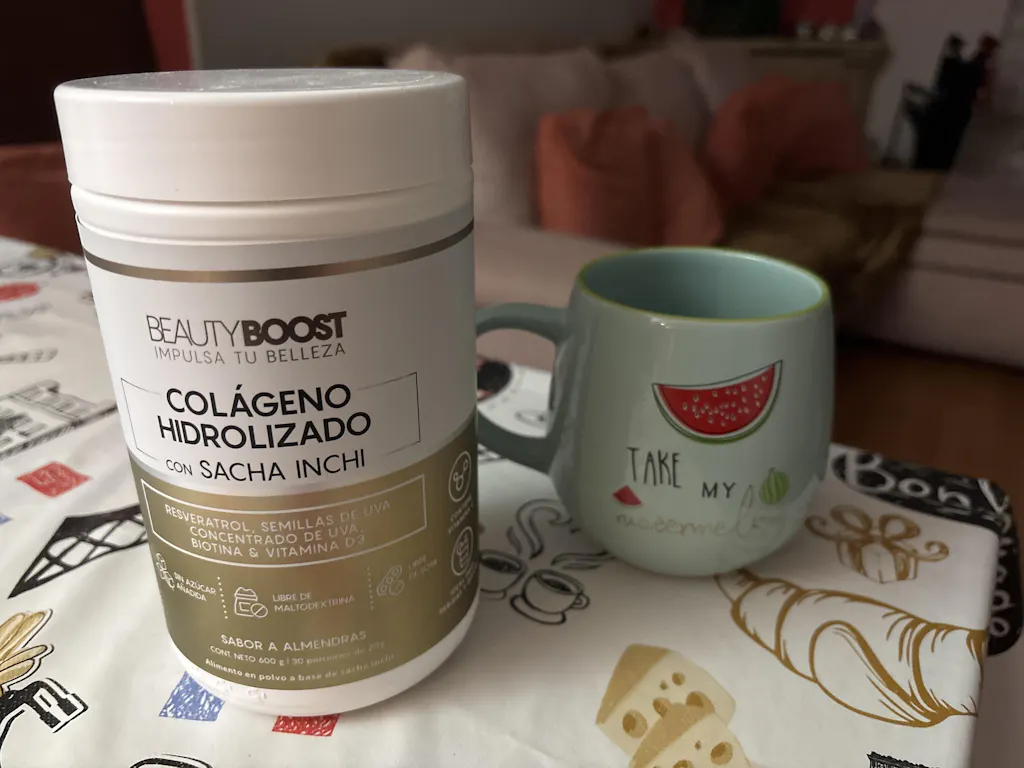 Colágeno con sacha inchi y resveratrol - sabor almendras sin edulcorantes - Ahorra $40.000